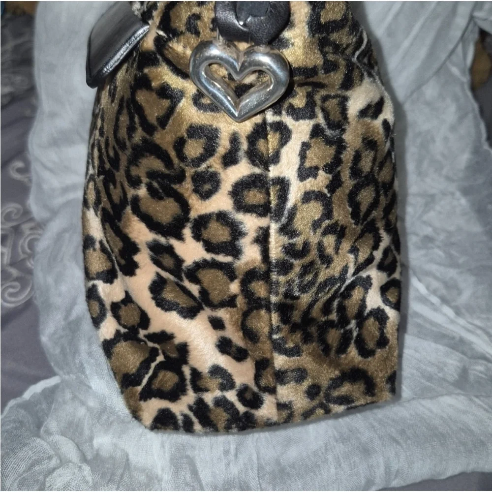 Brighton Leopard Print Tote with‎ Black Accents